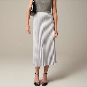 J. CREW Gwyneth Pleated Slip Midi Skirt BN757